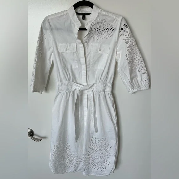 White House Black Market Poplin Shirtdress - Picture 3 of 6